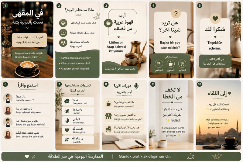 تحدث بالعربية بثقة Arapça konuş, kendine güvenle